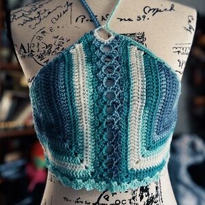 Poseidon Crochet Crop Top
